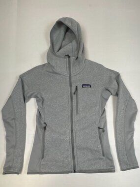 Patagonia Women's S Performance Better Sweater Fleece Hooded Jacket Gray